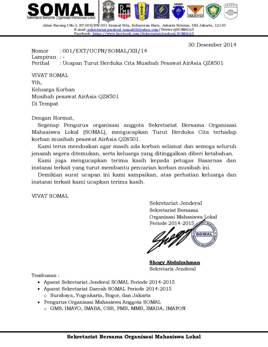 <a href="/BudiLuhur2014/">Univ. BL 2014</a> Turut Berduka Cita untuk korban musibah AirAsia #QZ8501 semoga ada korban selamat &amp; keluarga tabah