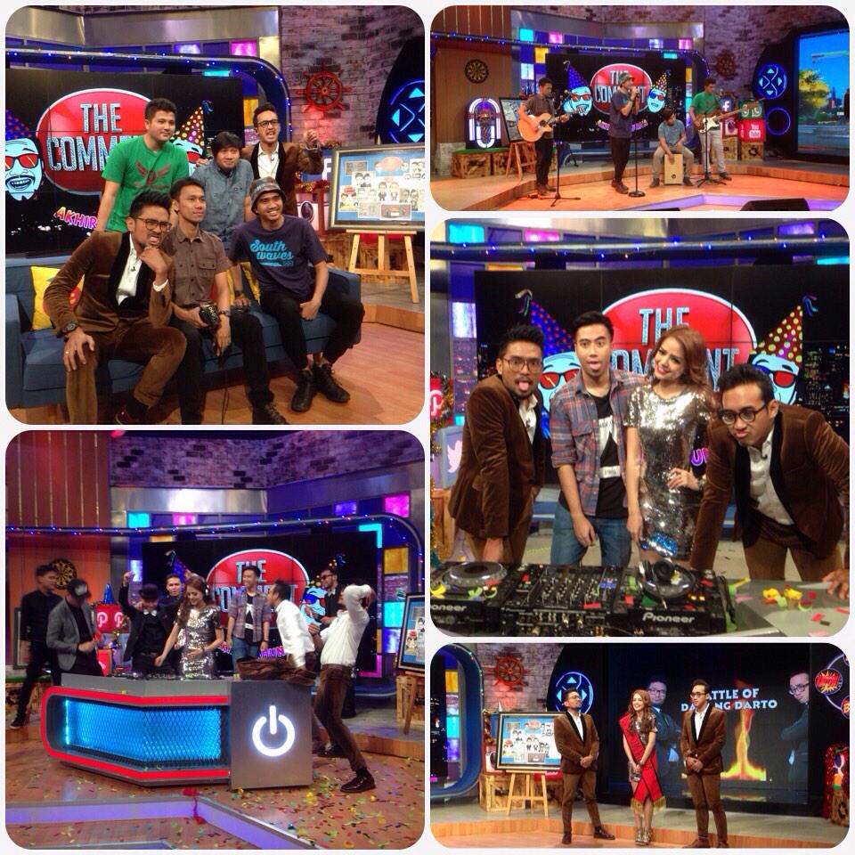 BoniEko's tweet photo. Malam ini @TheComment_NET  #TheCommentHampirAkhirTahunan
Ada sheila on7,vidi aldiano,DJyasmin, BattleOmdo @DudNDudes http://t.co/FN5cc8dQ1P