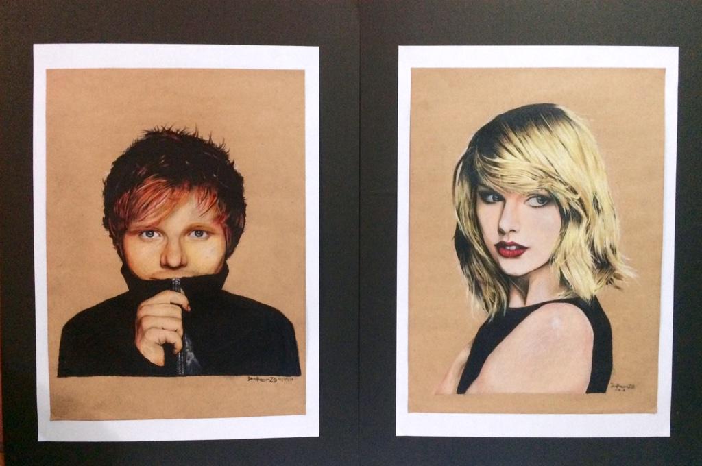 ardavermrz's tweet photo. Ready for exhibit.. Hehe. Sakto taylor and ed 😂😂 @taylorswift13 @edsheeran #edtaylor #edsheeran #taylorswift #art http://t.co/VuHLgYtIjP