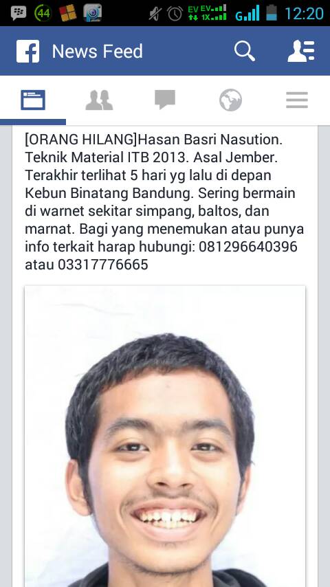 cepotholic's tweet photo. RT @TOBK_Gamabeta15: bantu kami buat cari temen kami. terakhir terlihat 5 hari lalu di depan Kebun Binatang Bandung http://t.co/QuUangf3MZ