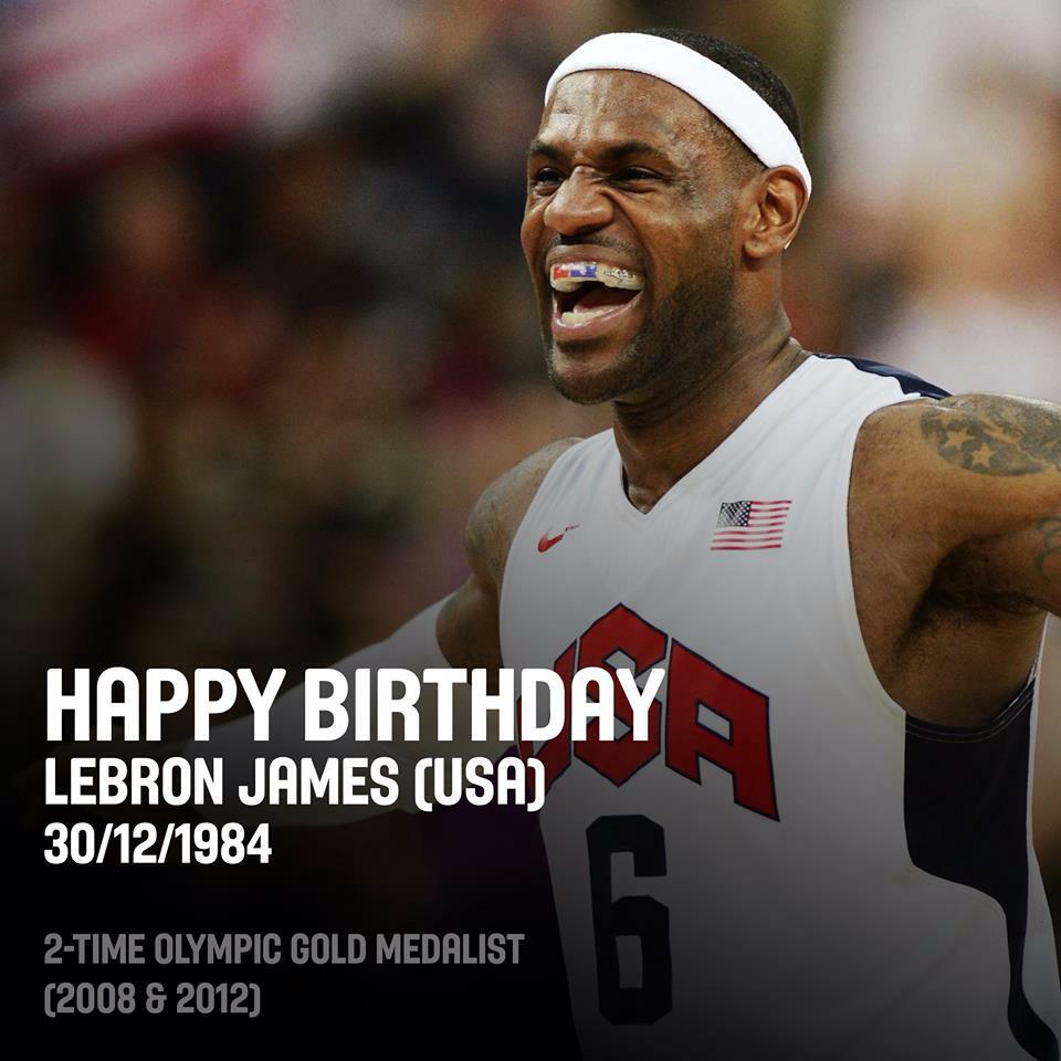   Happy birthday LeBron James!  Happy Birthday King James!
