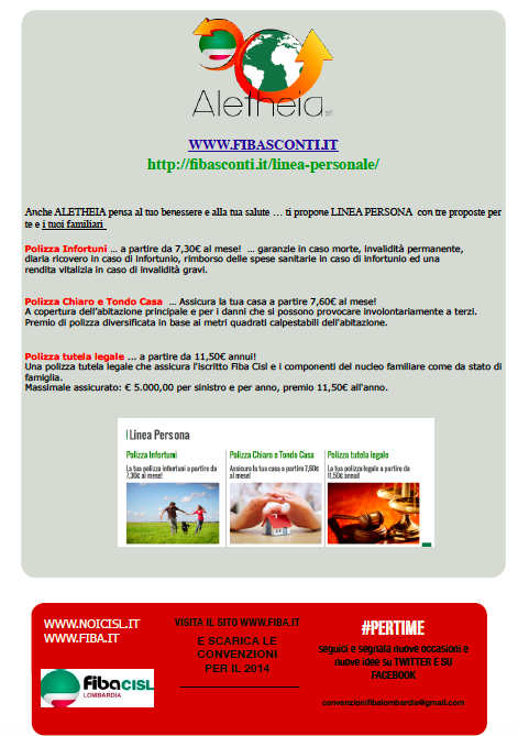 FirstLombardia's tweet photo. NUOVO #PERTIME #CONVENZIONI PER GLI ISCRITTI - #SALUTE e #BENESSERE @FibaCisl @Farmaermann @nutriwell @CislNazionale http://t.co/XcCDd0r2sz