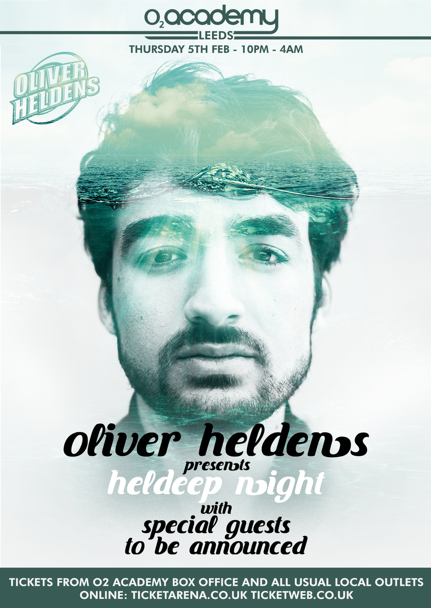 O2AcademyLeeds's tweet image. **Competition** 
RT To win 2 x Tickets for #Heldeep with @OliverHeldens &amp;amp; Guests 5th Feb! 
Winner announced at 9pm
