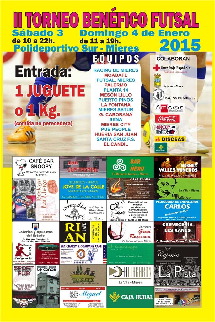AAVV_lavega_FS's tweet photo. Este fin de semana el club disputará el II torneo benéfico futsal
Os animamos a todos a ir y colaborar http://t.co/cDyuxWf3D2