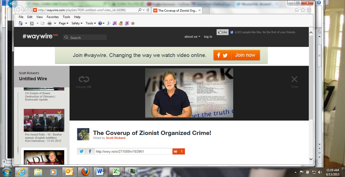 Cory Booker's Waywire featured David Duke anti-Jew propaganda - media silent