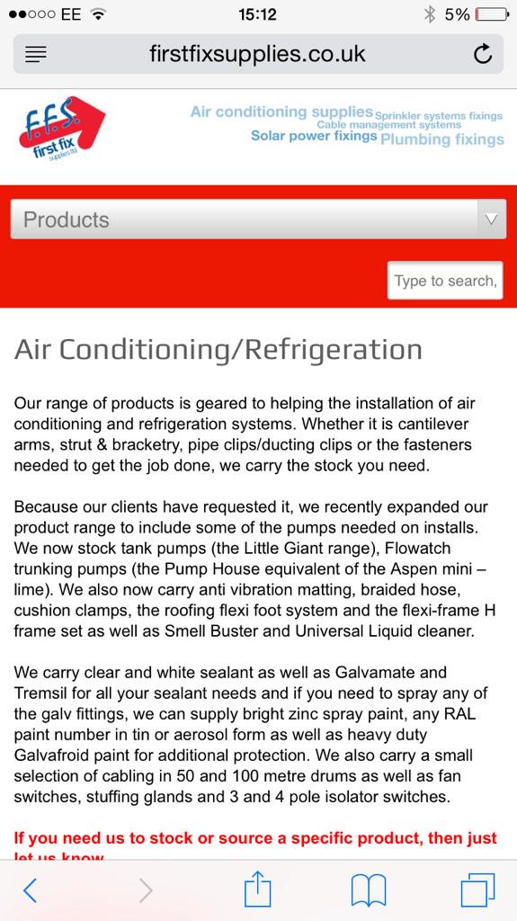 FirstFixsupplie's tweet image. Our website is mobile friendly!
Take a look... firstfixsupplies.co.uk
