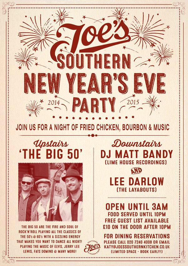 FriedChickenLDN's tweet photo. NYE PLANS: Free guestlist to the first fifty people who email katy@joessouthernkitchen.co.uk @CocktailBabyBar http://t.co/81uBWXMPxF