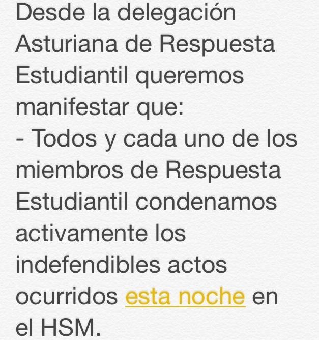 RE_Asturias's tweet photo. COMUNICADO DELEGACIÓN RESPUESTA ESTUDIANTIL ASTURIAS. http://t.co/jCIACXJ0Q8