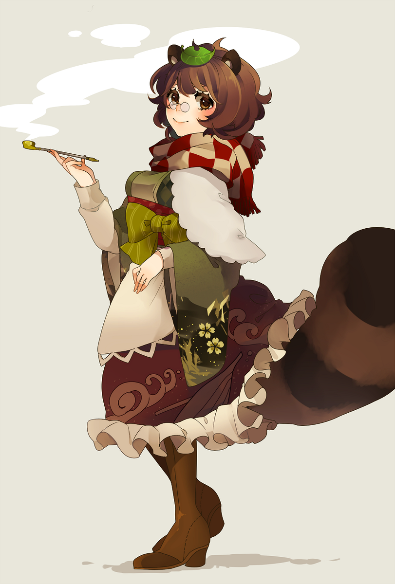 久々に東方で描き納め～ マミゾウさん 