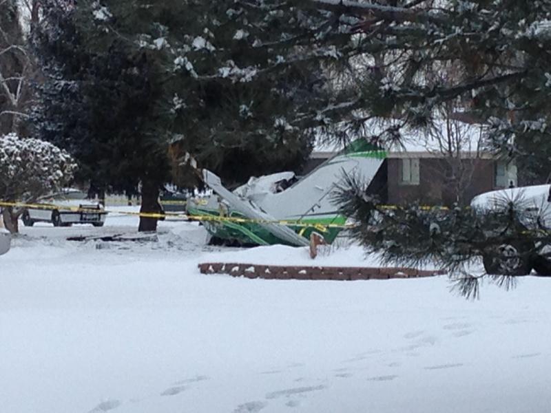 Plane crashed up my street this morning what??
