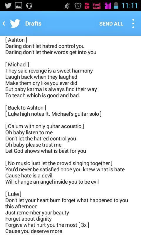 mgc_screening's tweet photo. If I could wish for one thing,
I want 5SOS listen to the song I made before 2014 end please https://t.co/iAkGyaBTyA ❤ http://t.co/Ra9OGMPXEv