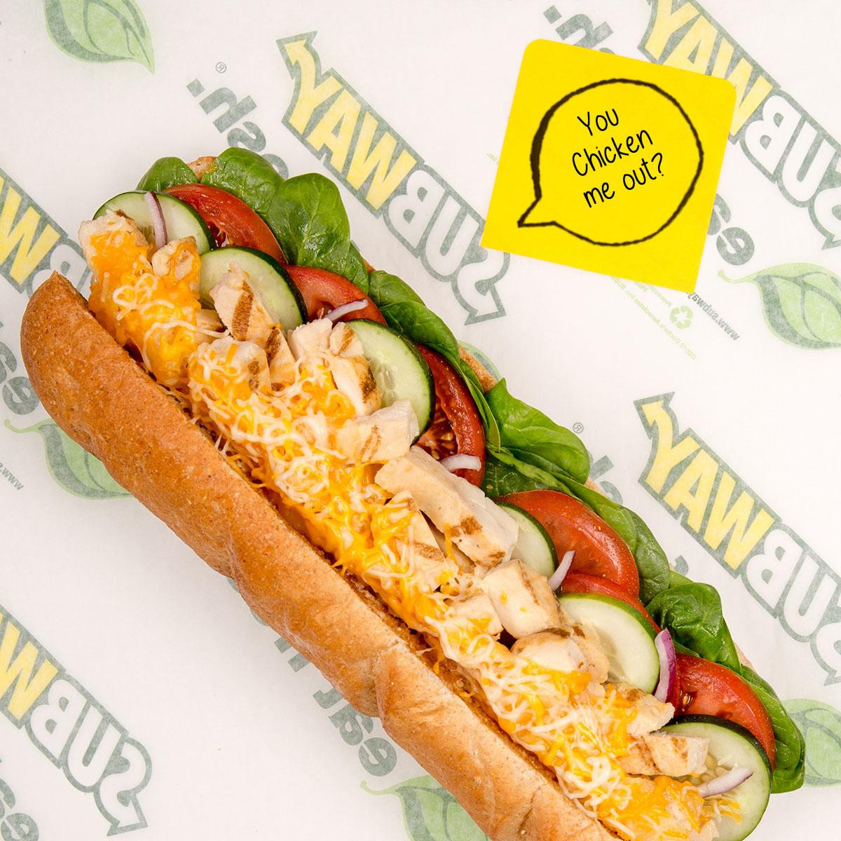 dalana_mars's tweet photo. “@SUBWAY: Everyone’s trying to pick up our New Grilled Chicken Strips…#StuffSubsSay http://t.co/14TDqHcWKA” omg that looks like heaven