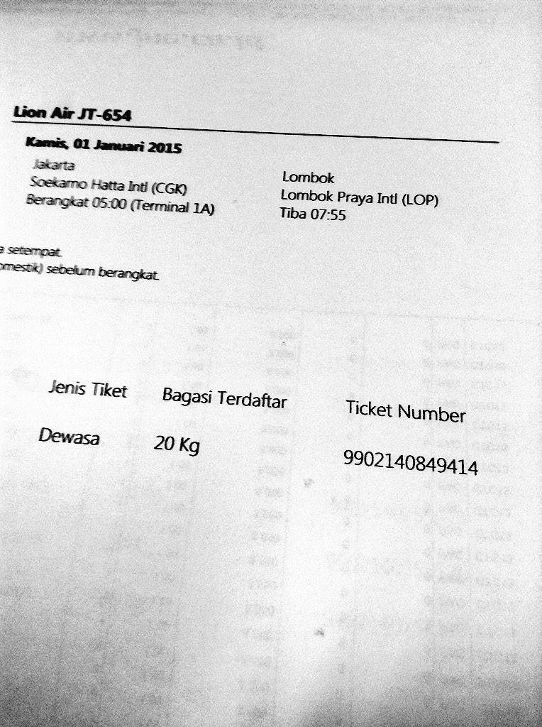 Tiket Udah Ditangan,Lombok Siap Menanti Diawal Tahun &amp; Awal Bulan Tentunya #ngetrip #jalansendiri #triplombok