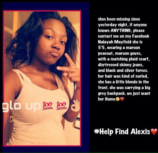 KhinaaDaDoll's tweet photo. If Anybody Seen Or Knows Anything About Alexis Please Call 911 Or Contact @nalayahsimone #helpfindalexis http://t.co/PHCV6tDizV