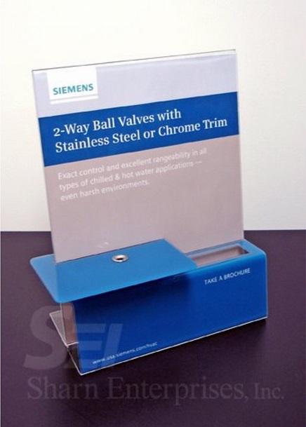 SharnDisplays's tweet image. Check out this brochure/product display combination we made custom for Siemens! #countertopdisplay