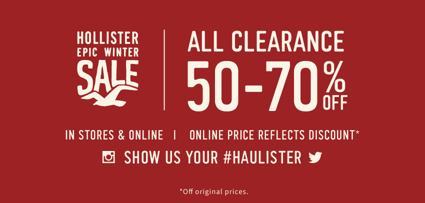 hollister winter sale