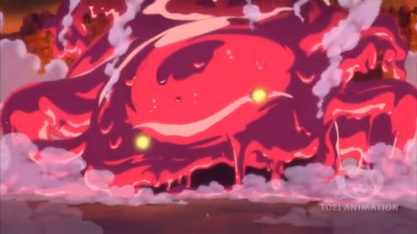 感動 One Piece名言 山よりも大きいシーザーのペット スマイリー スライム状の身体で悪魔の実を食べてガス状になりましたね 毒の塊なので恐ろしいやつです Http T Co J4p2tattoy Twitter