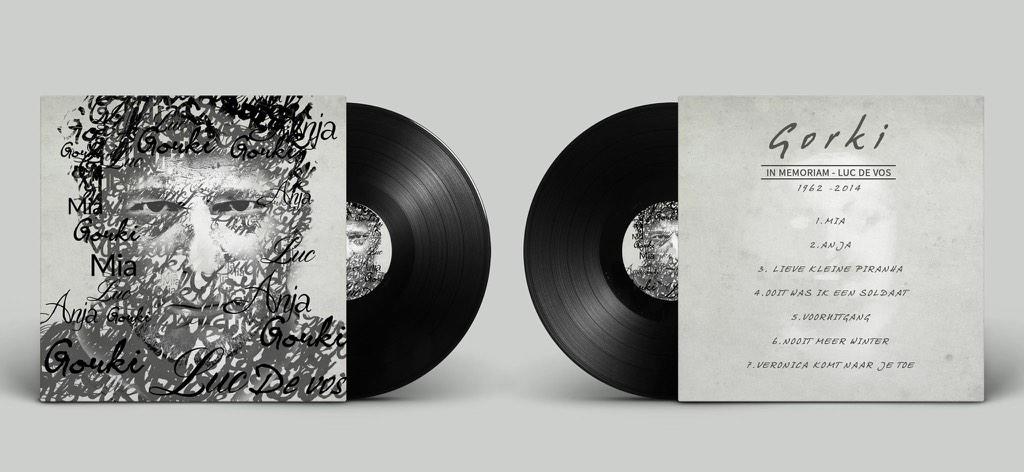 Typografisch portret LP-design - in memoriam Luc De Vos. #gorki #lucdevos #school
