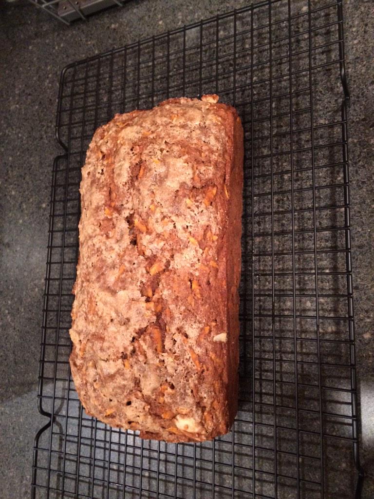Sweet potato loaf got my house smelly yummy! Thanks <a href="/thugkitchen/">Bad Manners</a> 😍😍😍