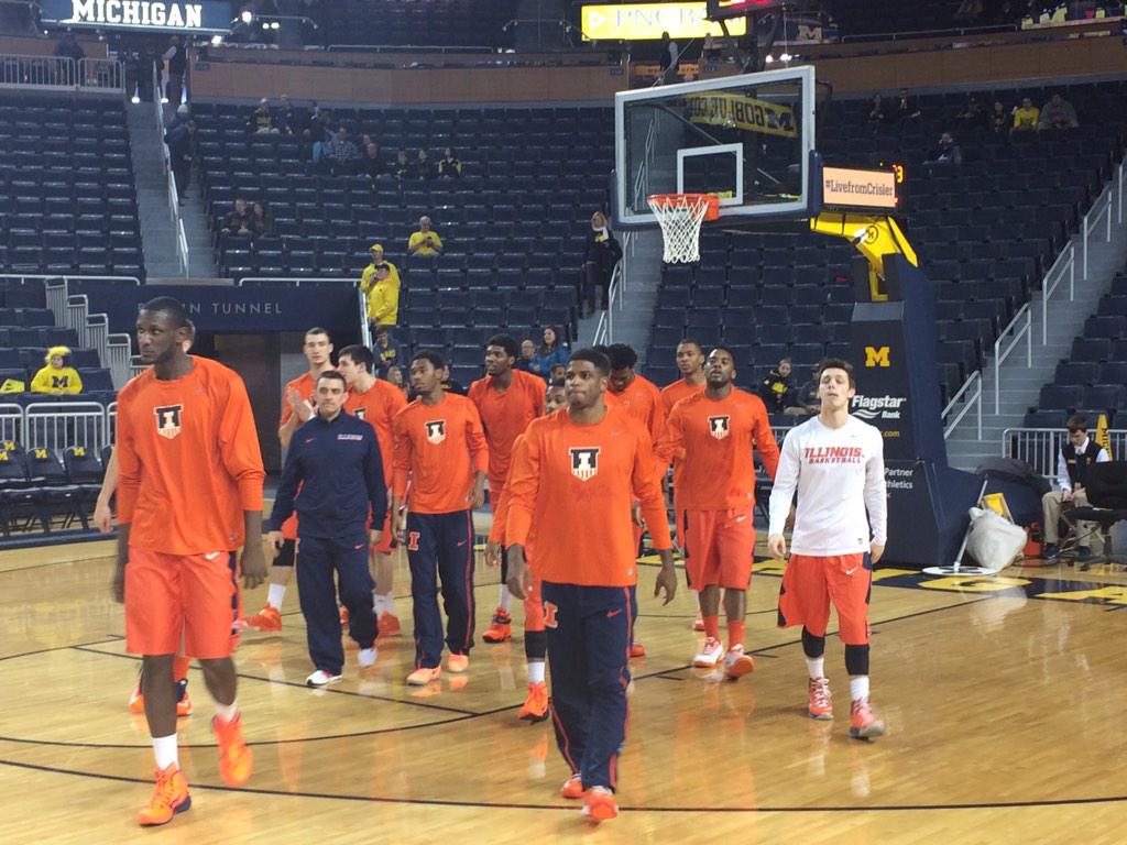 Illini Basketball on Twitter "Illini on the court here at Crisler