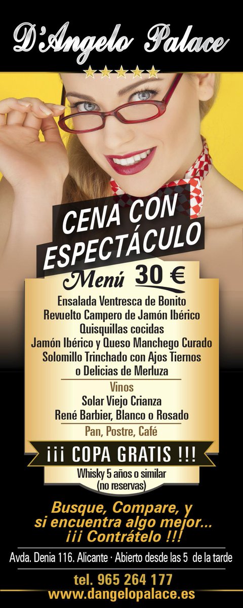 Una cena, espectáculo de strippers, pianista, cantante..y COPA GRATIS!!! ¿Pero qué más se puede pedir?