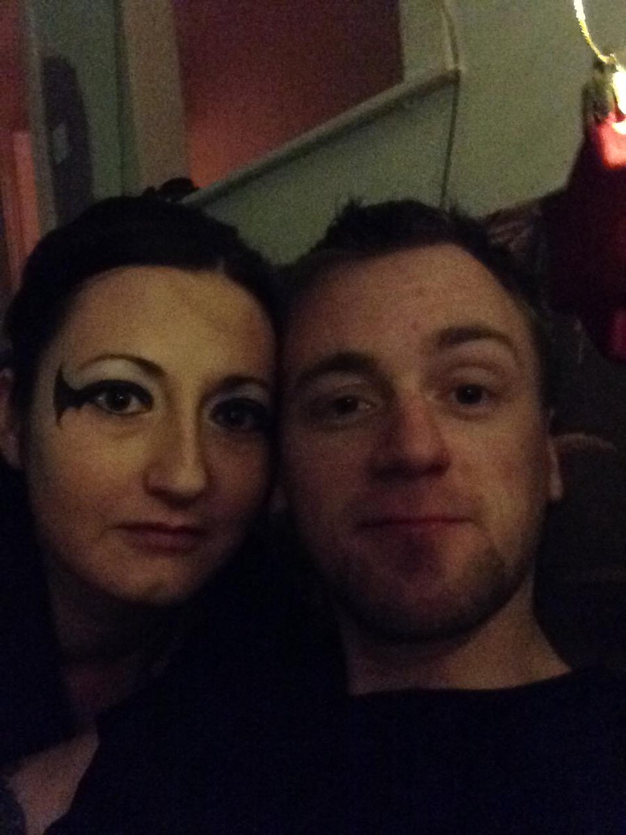 lindsayallister's tweet photo. He's loving the #nightwing #makeup http://t.co/mSM0umiuU7 http://t.co/XSFt0G0QJF