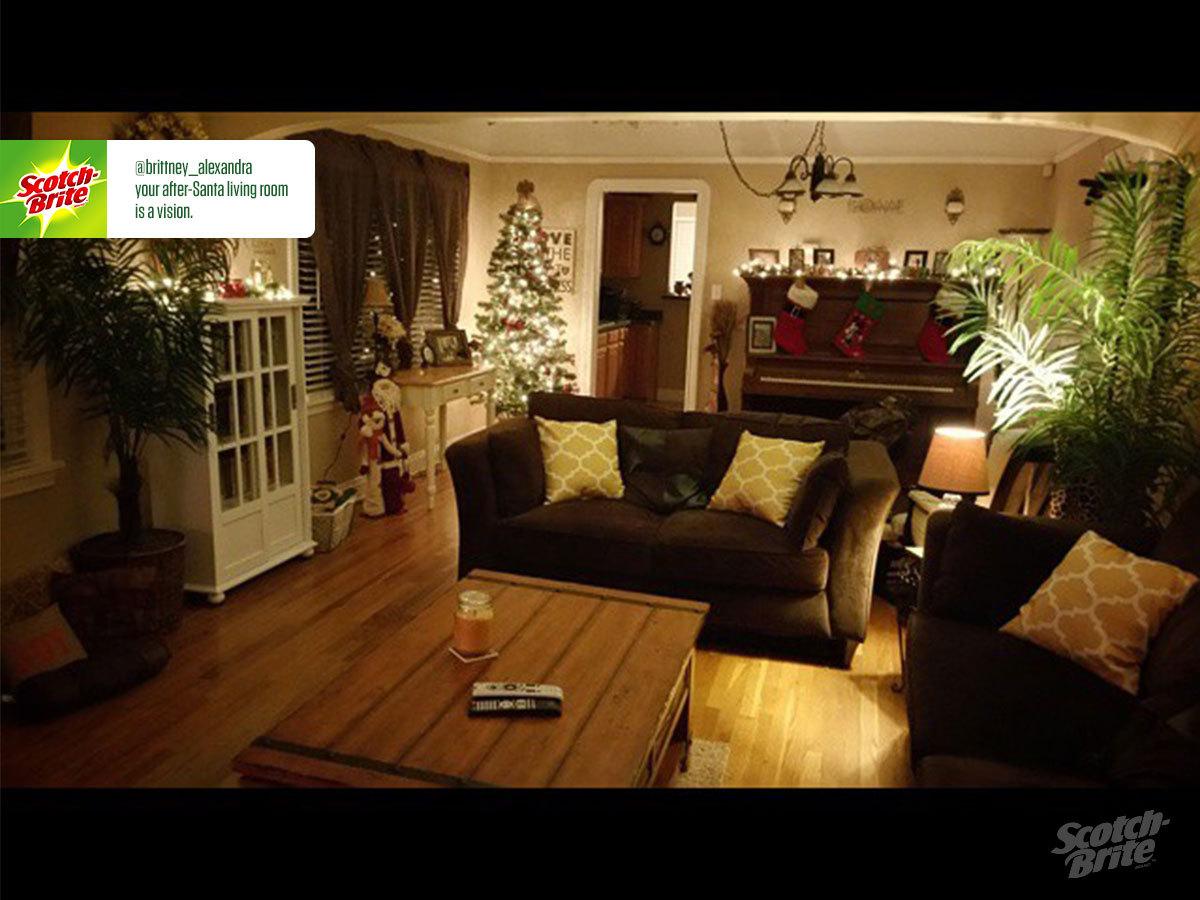 scotchbrite's tweet image. After a fun and often messy holiday, #CleanFeelsGood.