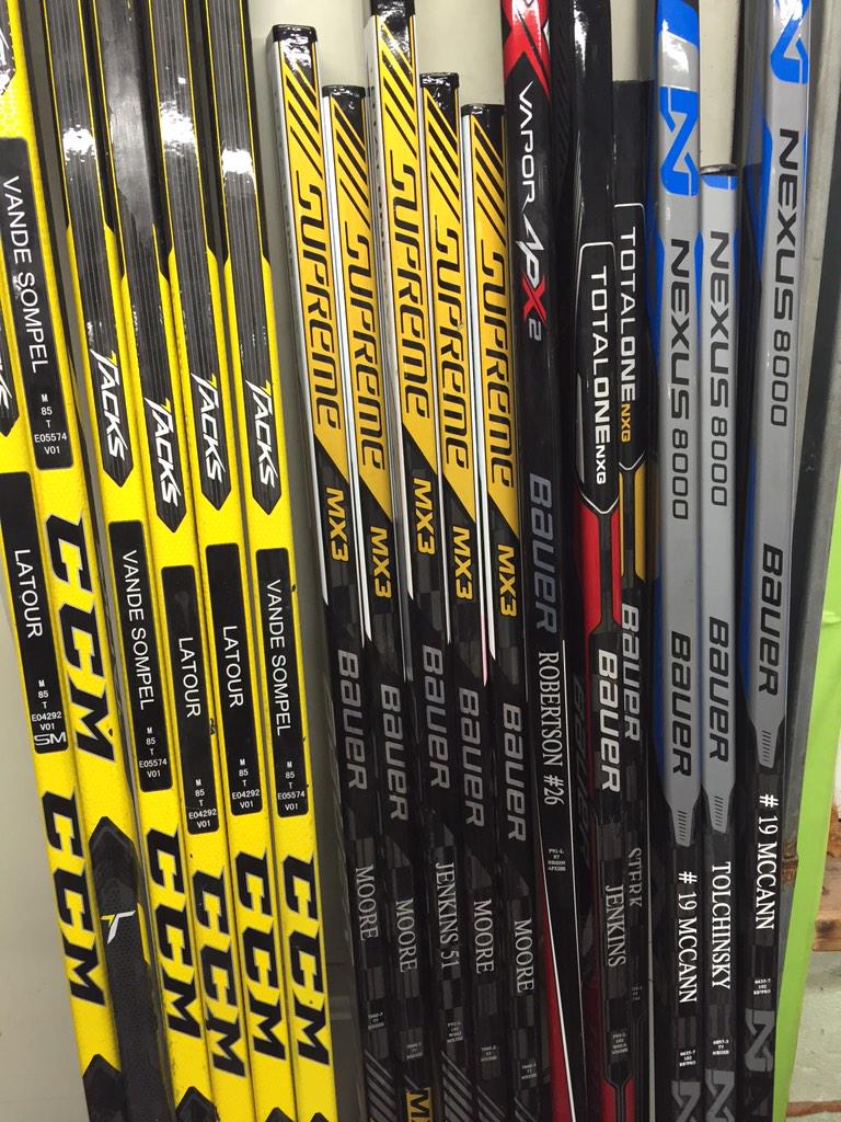 ProcutSkate's tweet photo. Nice bunch of sticks just off the injured list ! #readytoscore http://t.co/Y7kOhK8Gyn