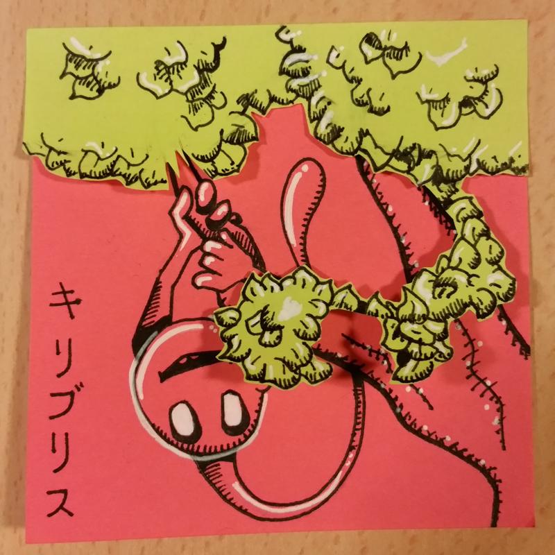 LuluCinda's tweet photo. Nouveau sur mes #PostIt, maintenant ils sont bicolores! Le mur de @BillFR grandit. #Ankama #Dofus (cc @PostitFrance) http://t.co/X3WOEaqgus