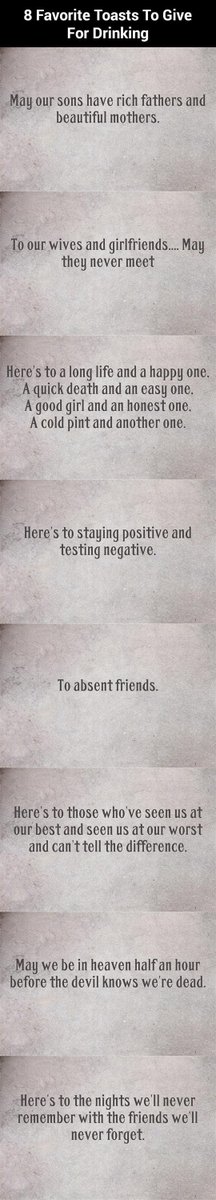 Here's a cheat sheet for your New Year's toast.