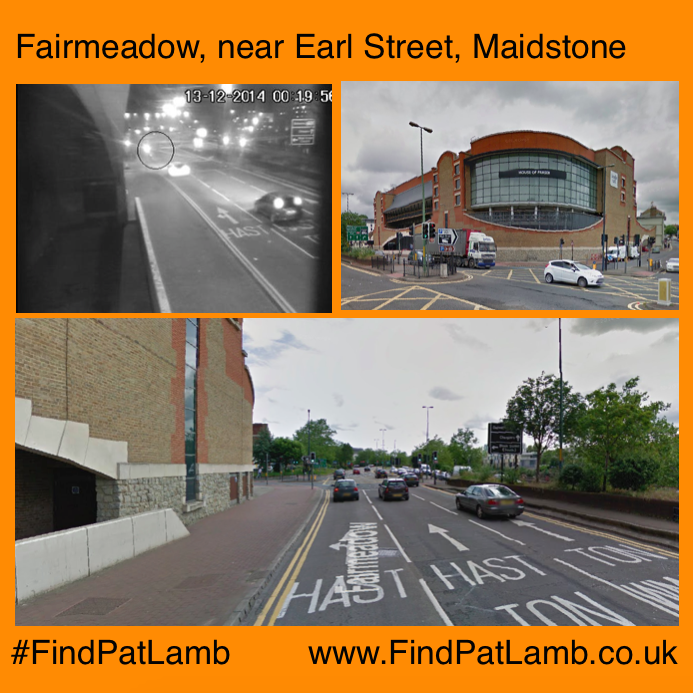 Witness statement and CCTV footage from Maidstone results in <a href="/KentPoliceMaid/">Kent Police Maidstone</a> continuing their search to #FindPatLamb