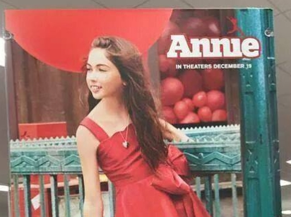 mrdaveyd's tweet photo. Dear @Target  I just saw the movie Annie-Why is the star of Annie, Quvenzhane Wallis not shown in ur ads Who's this? http://t.co/etQZGUKbMy