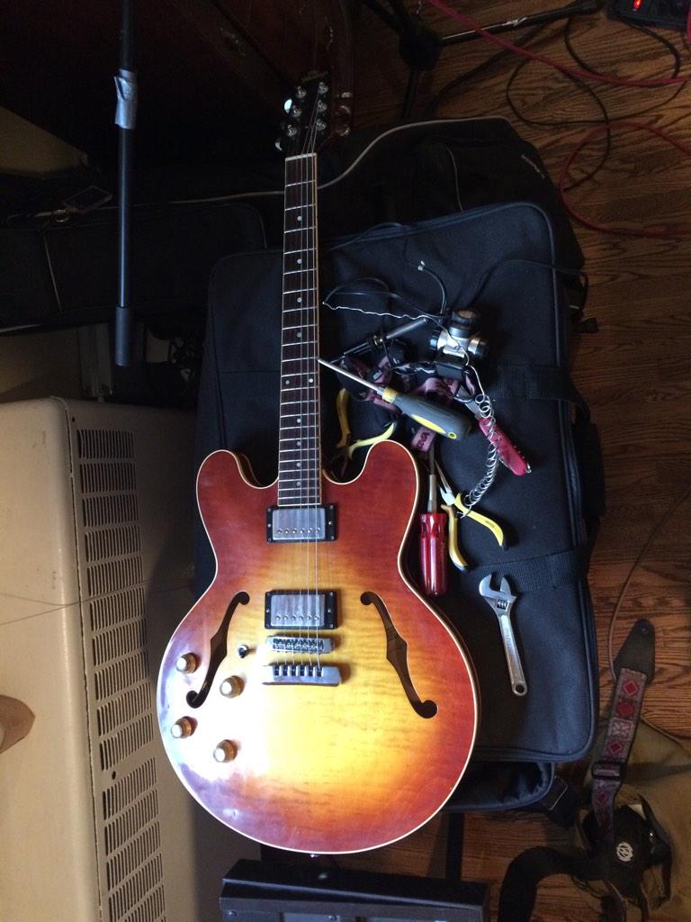 Resoldered my tone knob through the F hole on my Heritage 535, and gave myself a bonafide pat on the back.