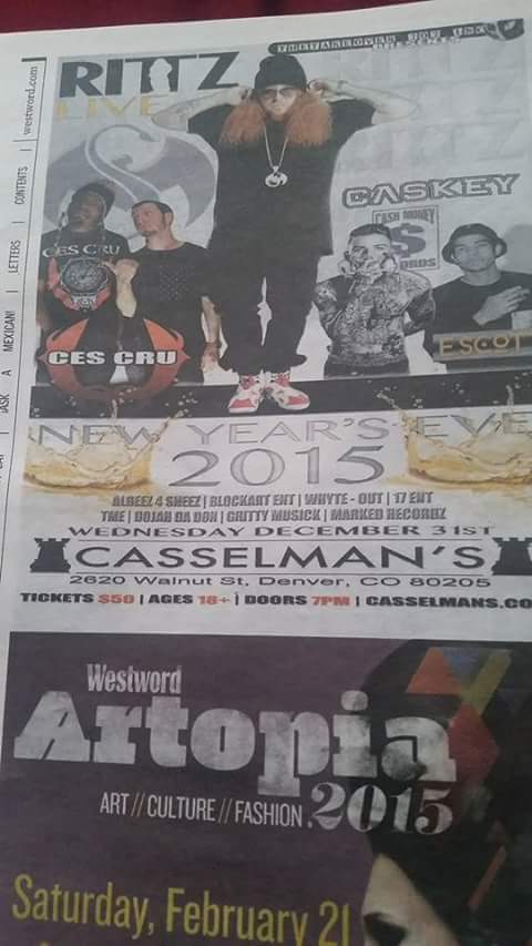 MRBoss3rd1's tweet photo. On #denver #westword #NYE2015 #markedreckordz http://t.co/Q96oQkIrf9