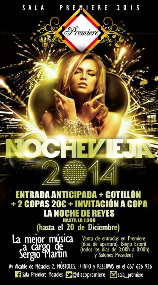 Mañana lo damos todo en <a href="/discopremiere/">SALA PREMIERE</a> desde las 00:30 esperándote para darte la mejor #nochevieja os esperamos