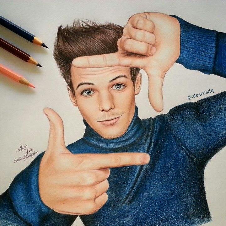 Louis tomlinson drawing  rOneDirection