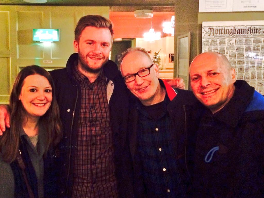 DavidLloydRADIO's tweet photo. Another festive night out @TheCastle_Notts. Good to see manager @MattDerwent in a cameo appearance - and old friends http://t.co/FBumE6UIUx