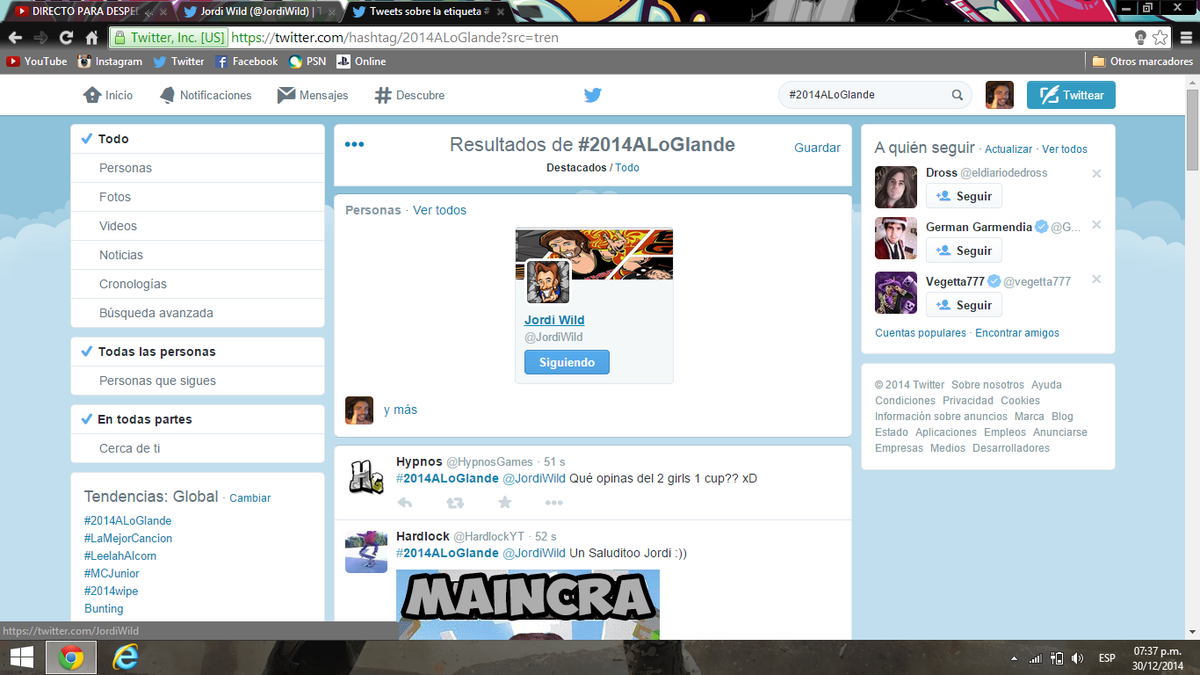 2014ALoGlande's tweet photo. @JordiWild #2014ALoGlande SOMOS N°1 TT MUNDIAL http://t.co/KtmBY4kevz