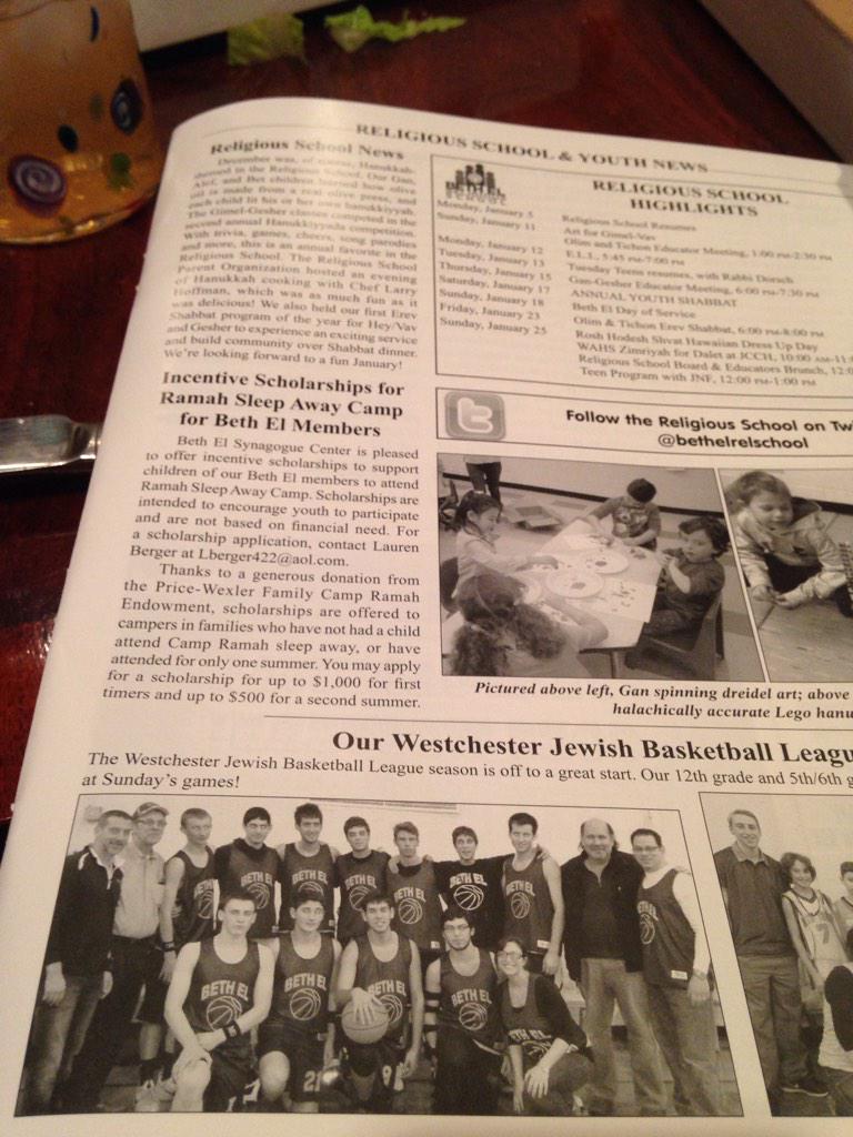 JennaSteinn's tweet photo. MY BOYS MADE THE BETH EL MAGAZINE !! #famous #jewball ❤️ http://t.co/hXTnPx3wwm