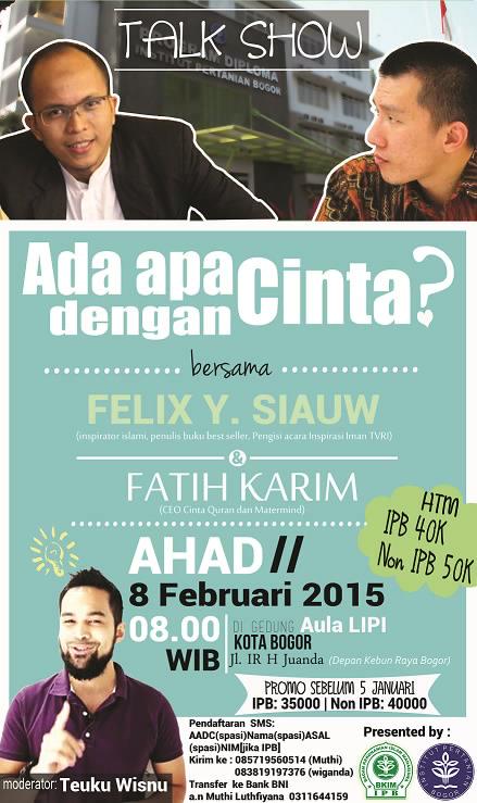 BKIMDiploma's tweet photo. TalkShow "AdaApaDenganCinta" @sjmpIPB @SJMP_50 @SJMP49IPB_FT14 @SJMP51_dipIPB http://t.co/S91EcdDQQb