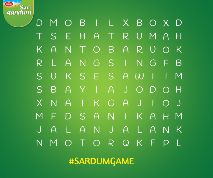Temukan bbrp kata pada puzzle ini, dan 5 yang pertama kamu lihat adalah harapan di 2015. Berani Sardum Lovers?