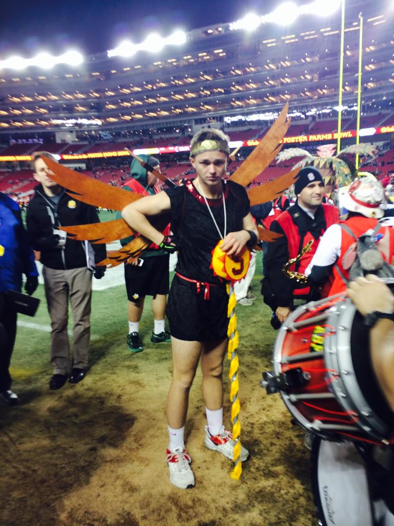 AdamsonAshley's tweet photo. Got caught in the tunnel with the Stanford band. They're doing well. http://t.co/GKSRznRllV