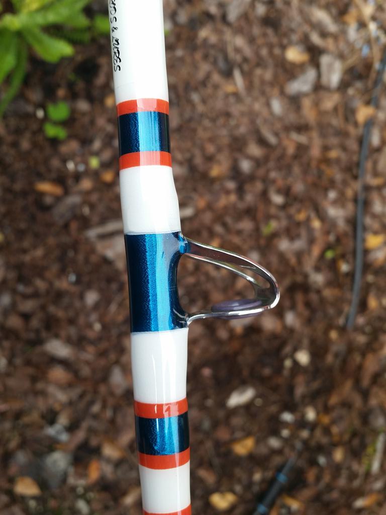 AldoFernandez05's tweet photo. My newest creation dolphins theme  rod Rackum Rod and Lures http://t.co/CkKc7IK4XU