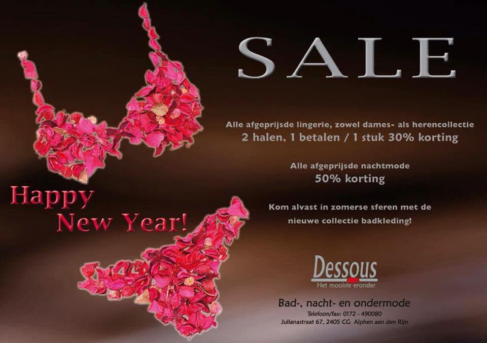 Begin het jaar (onder)goed. #hetmooisteeronder #Sale <a href="/Dessous_Alphen/">Dessous Lingerie</a> #HappyNewYear