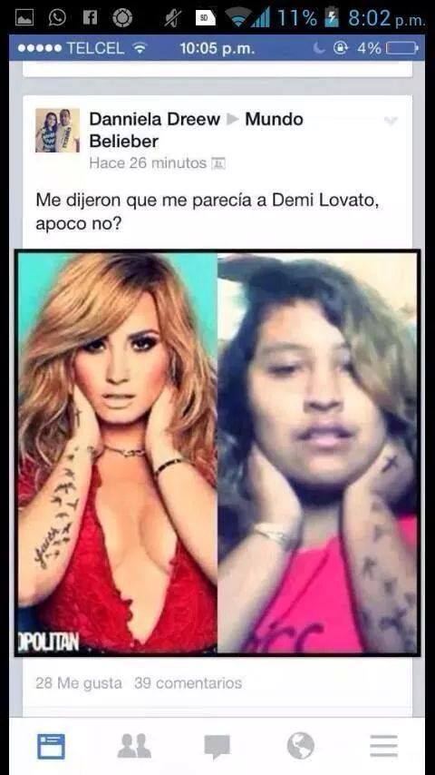 NicoWingfield's tweet photo. No jodan, es identica a Demi Lovato. http://t.co/bwJNf4XxMl