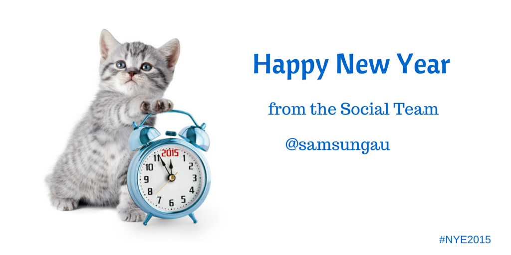 SamsungAU's tweet photo. Don’t forget to secure your pets at home before you leave for #NYE2015! http://t.co/9HWSjxlNwv