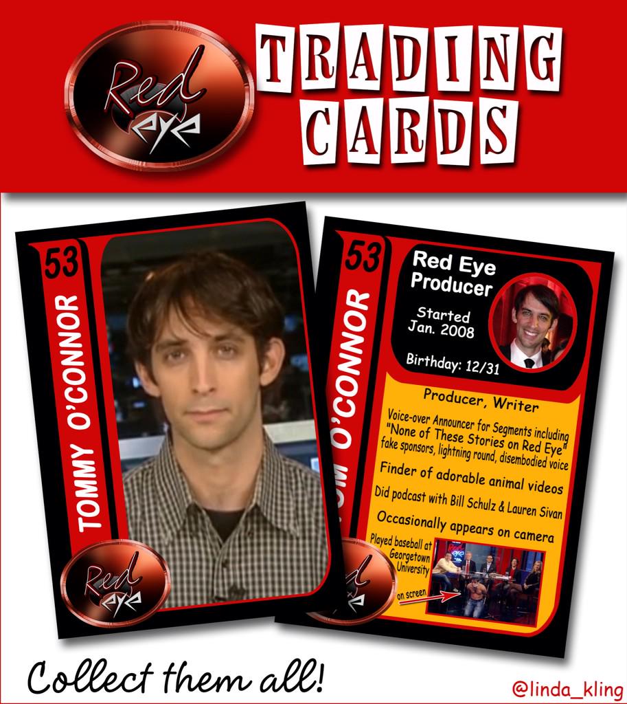 RedEyePix's tweet image. .@tommyoconnor - A Happy Birthday trading card to this #RedEye producer with thanks for all his great work!