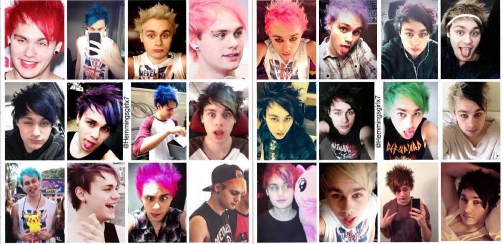 Michael Clifford's Blue Hair Evolution: From 5SOS to Now - wide 5
