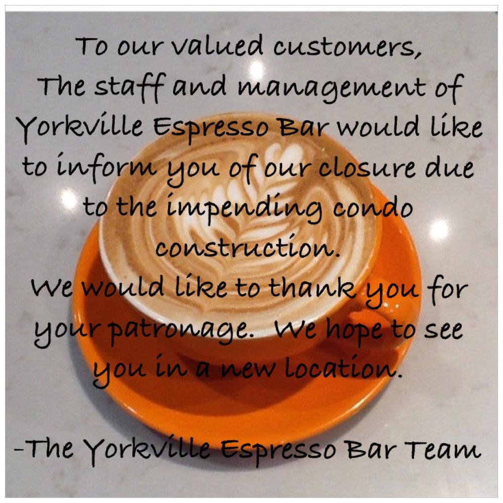 yebcafe's tweet photo. Closure Notice http://t.co/aRj0fVhecy
