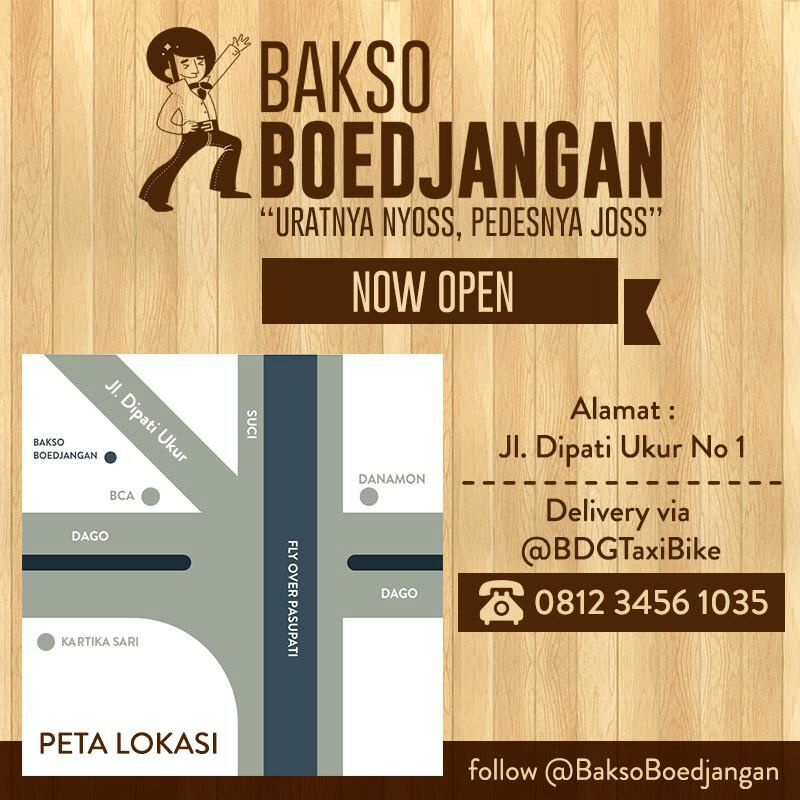 infobdg's tweet photo. GRATIS, 1000 Mangkok Bakso di Grand Opening Bakso Boedjangan 9-10 Jan. Follow &amp; RT @BaksoBoedjangan Bandung http://t.co/KyYDsKZYax